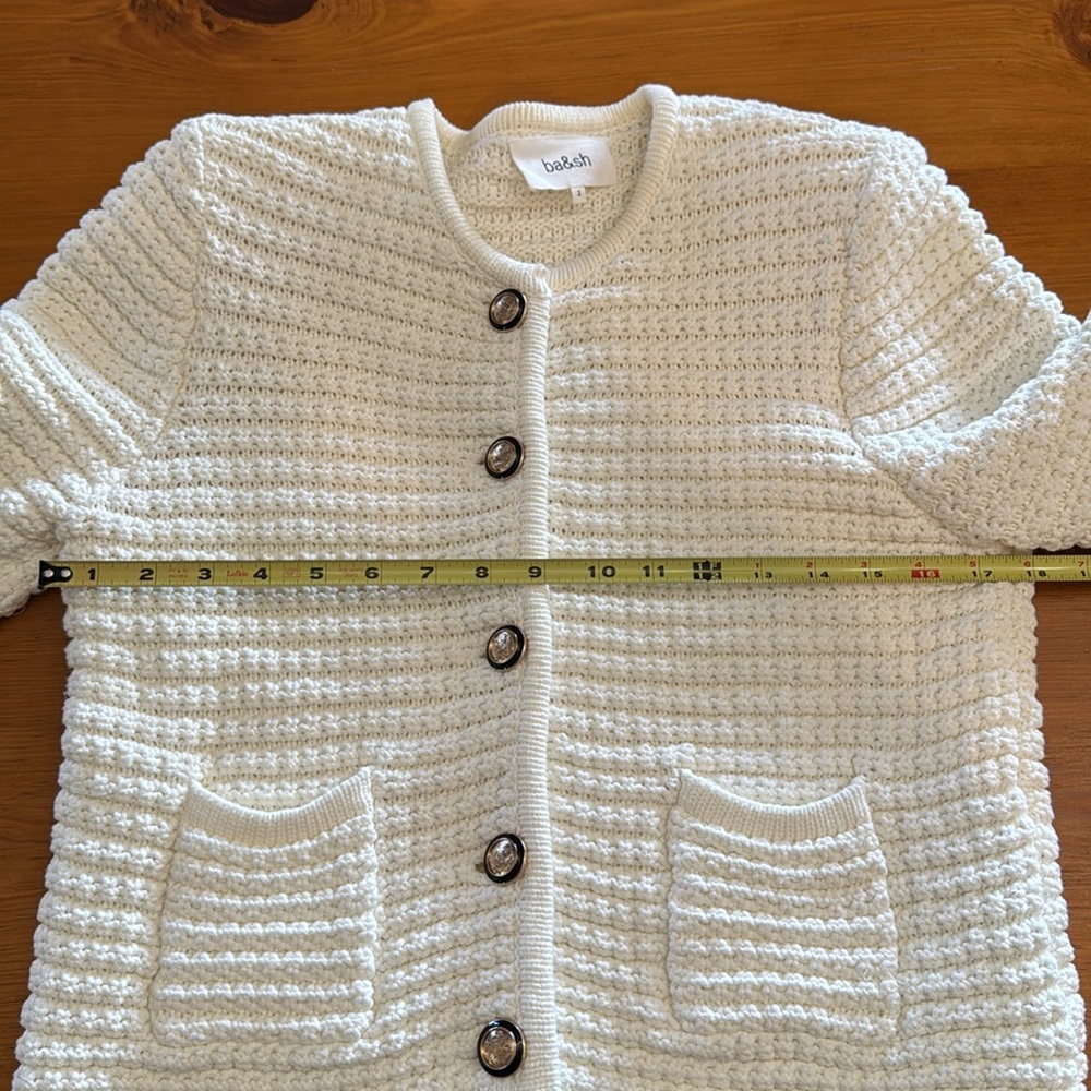 ba&sh Ivory Button-Up Cardigan - Picture 11 of 16